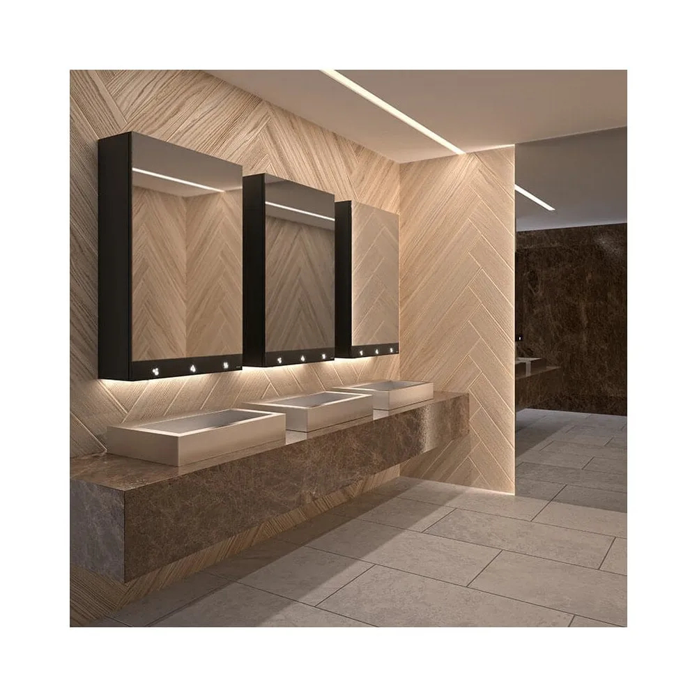 4-in-1 Cabinet with Mirror, Auto Soap, Tap and Paper Towel Dispenser 510205 (600mm Wide)