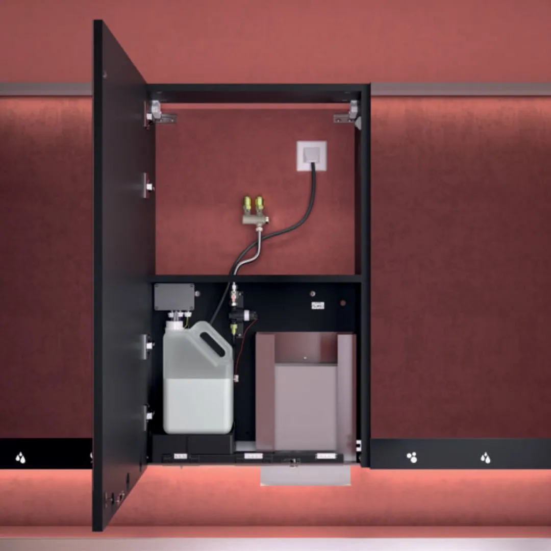 4-in-1 Cabinet with Mirror, Auto Soap, Tap and Paper Towel Dispenser 510205 (600mm Wide)