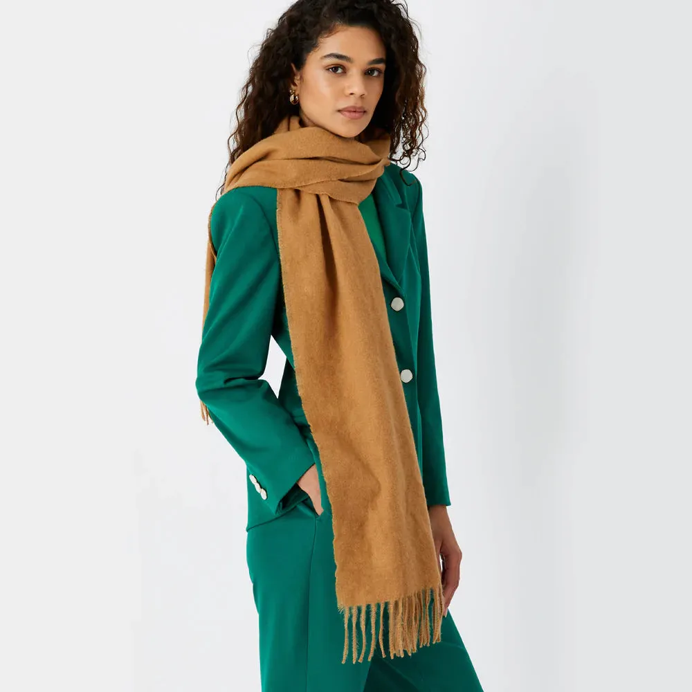 Accessorize London Women's Camel Wilton Supersoft Scarf