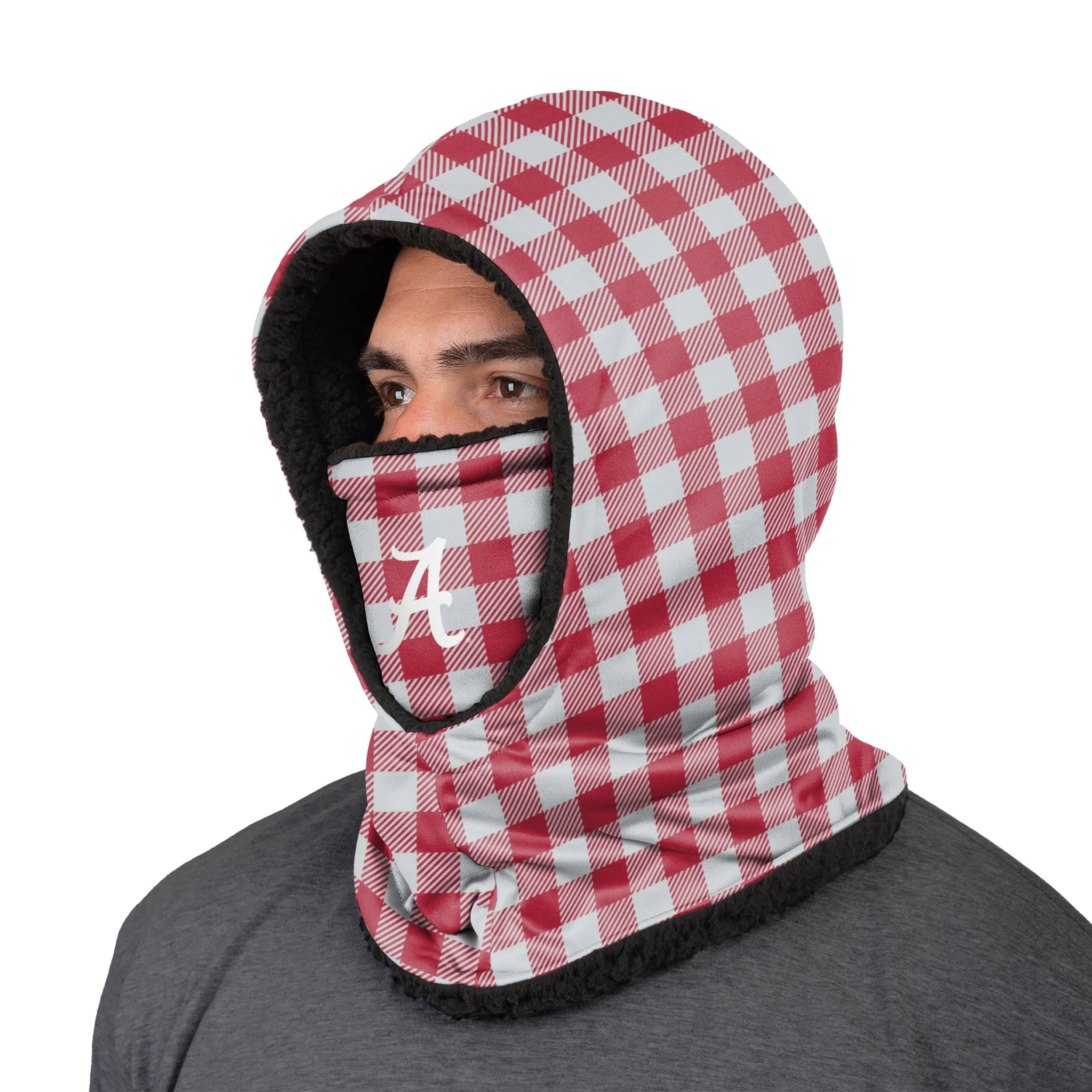 Alabama Crimson Tide NCAA Plaid Hooded Gaiter