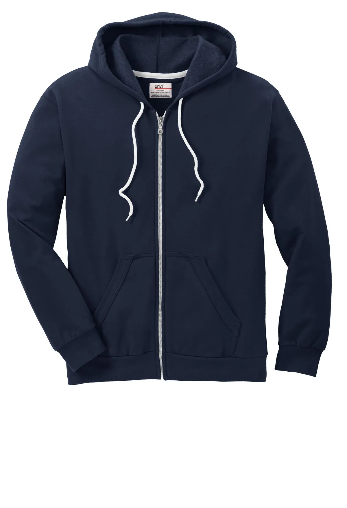 Anvil Full-Zip Hooded Sweatshirt. 71600