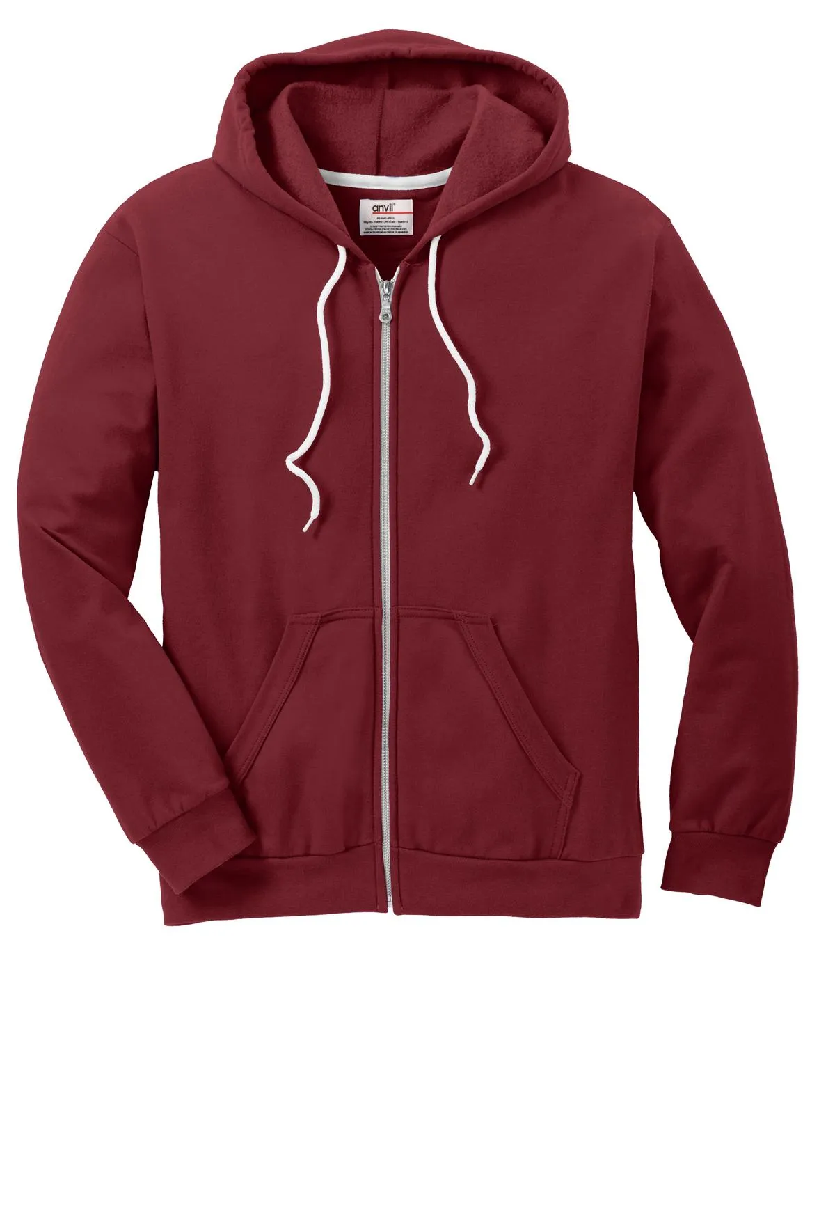 Anvil Full-Zip Hooded Sweatshirt. 71600
