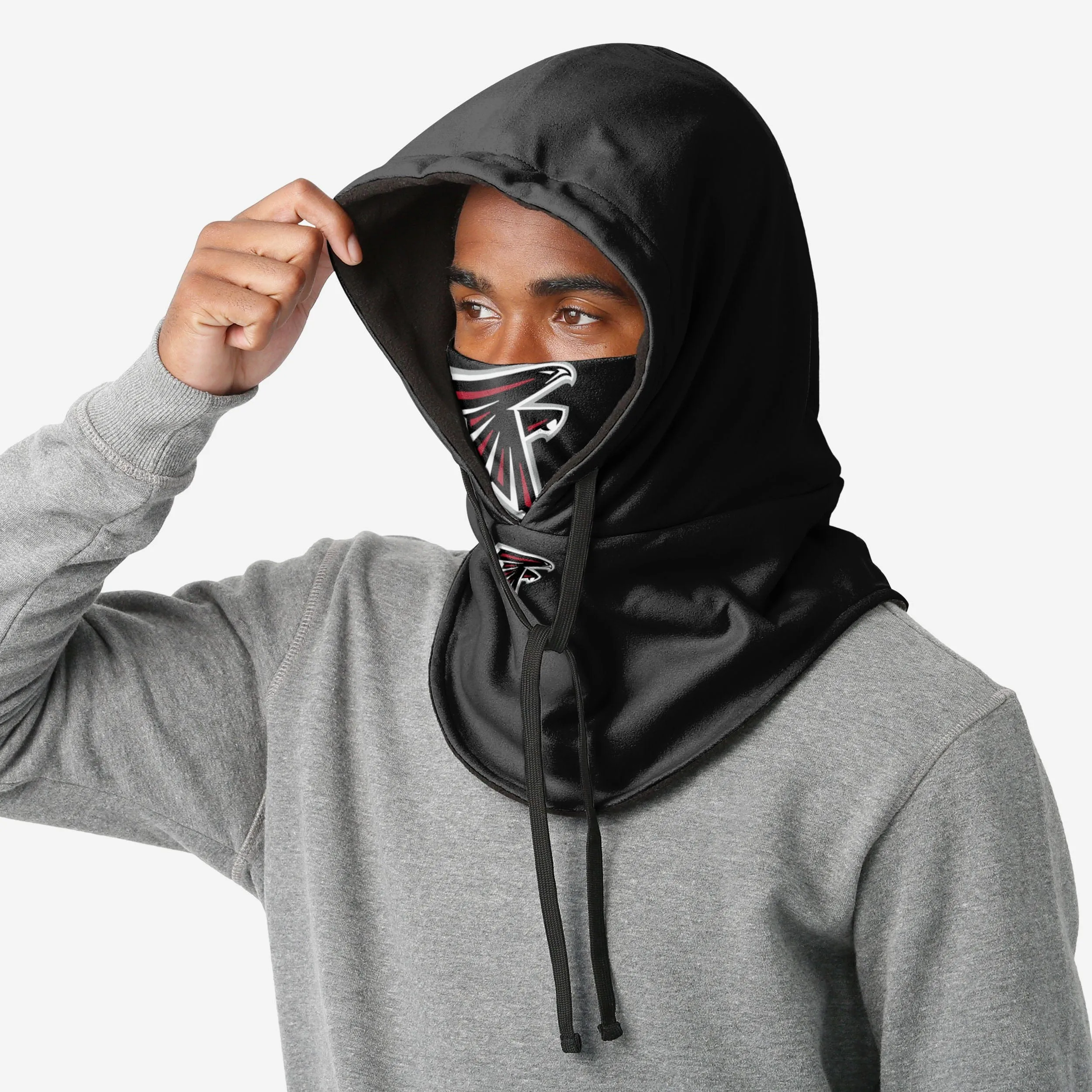 Atlanta Falcons Black Drawstring Hooded Gaiter