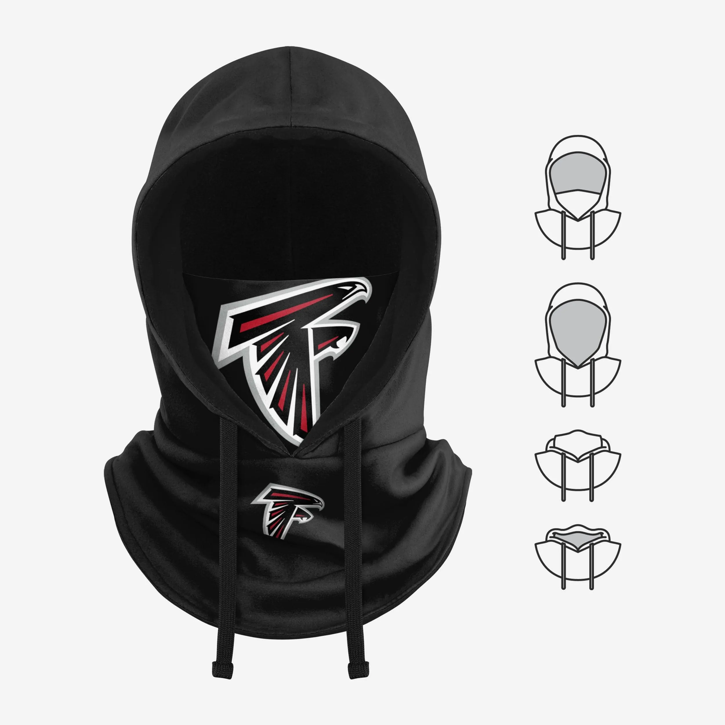 Atlanta Falcons Black Drawstring Hooded Gaiter