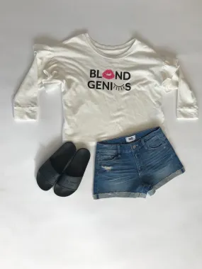 Blond Genius - Foil Kiss Ruffle Sweatshirt