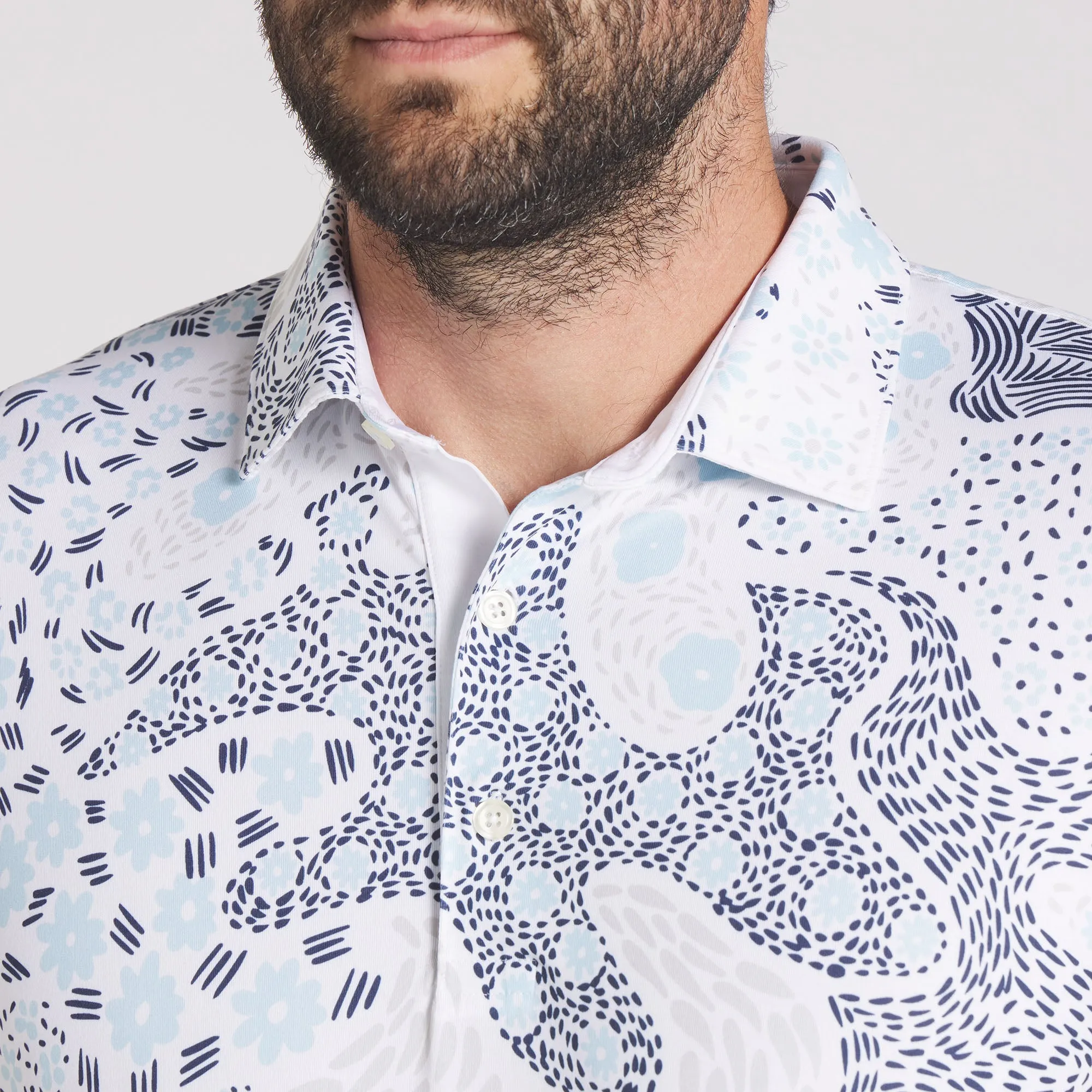 CLOUDSPUN Bloom Camo Golf Polo