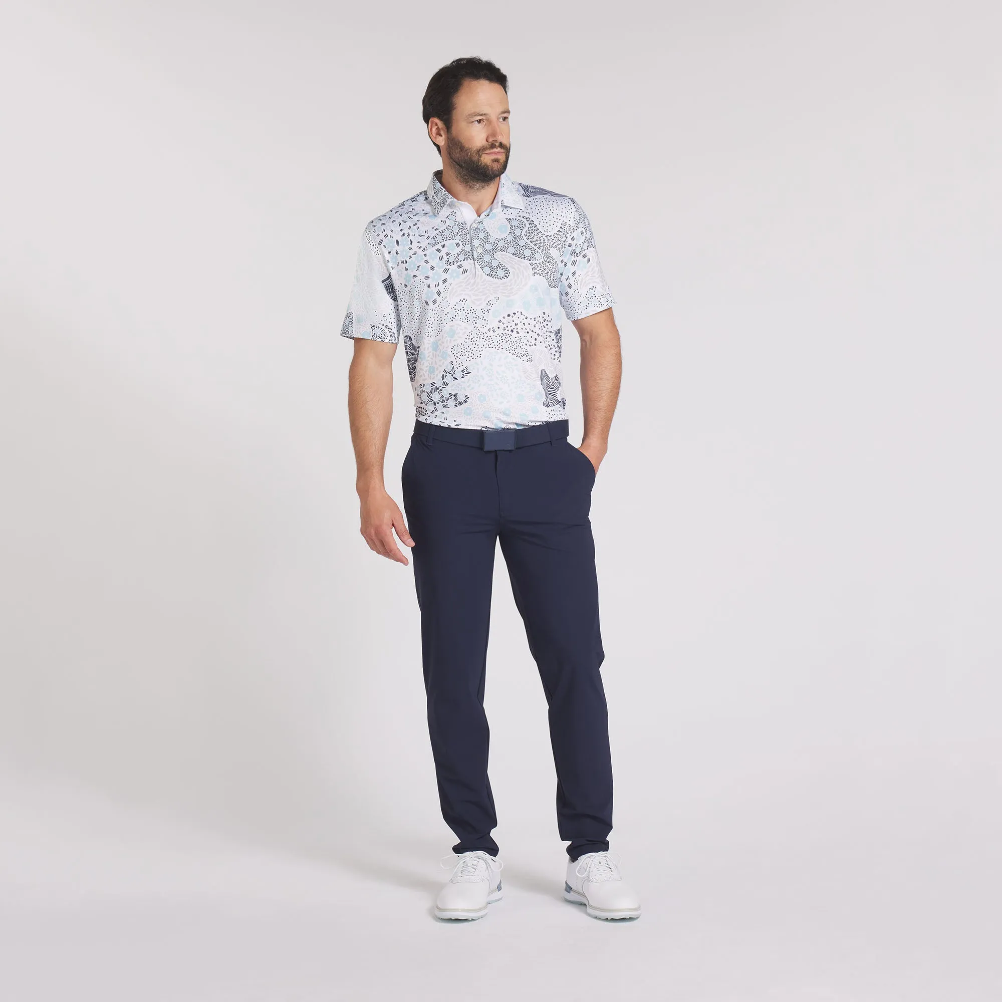 CLOUDSPUN Bloom Camo Golf Polo