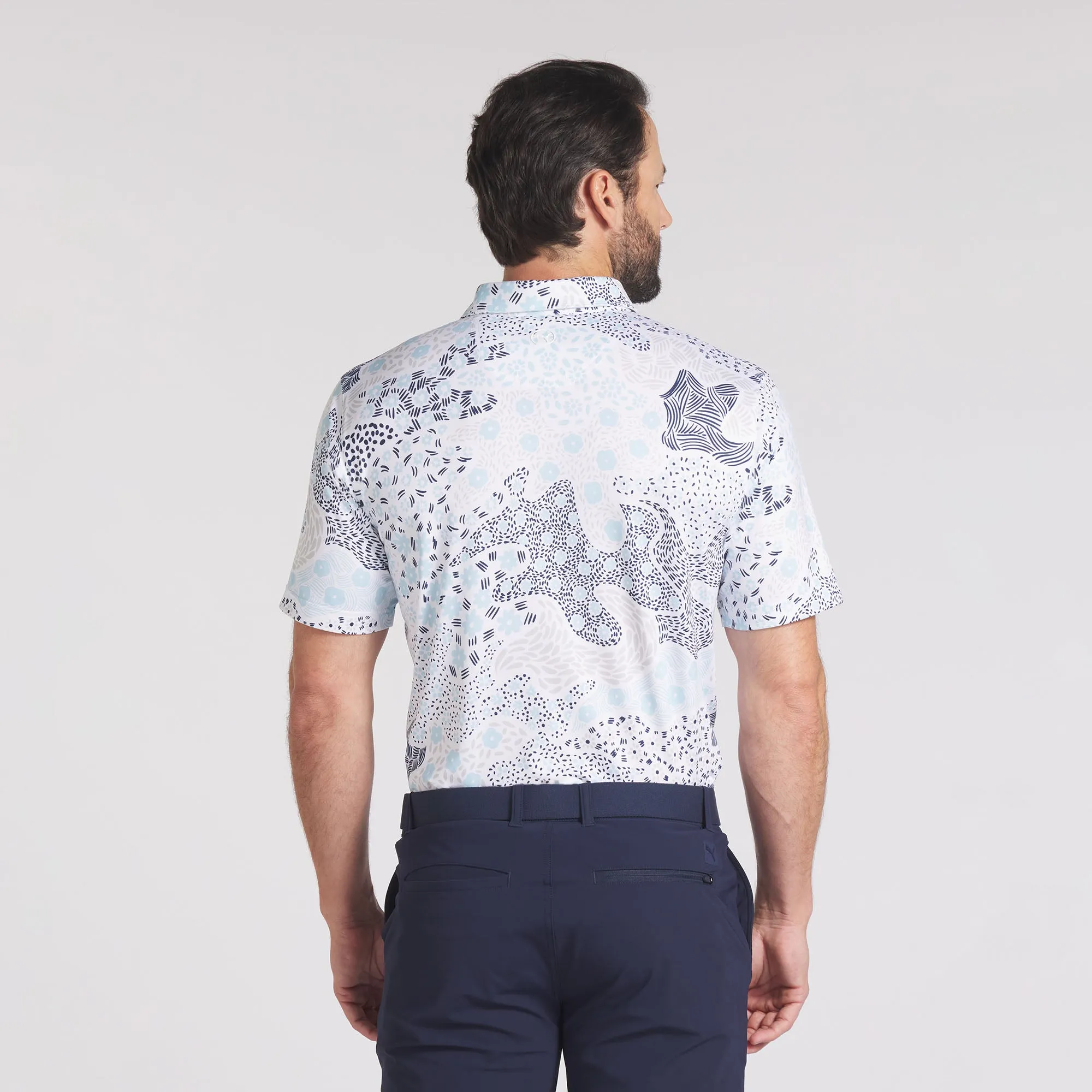 CLOUDSPUN Bloom Camo Golf Polo