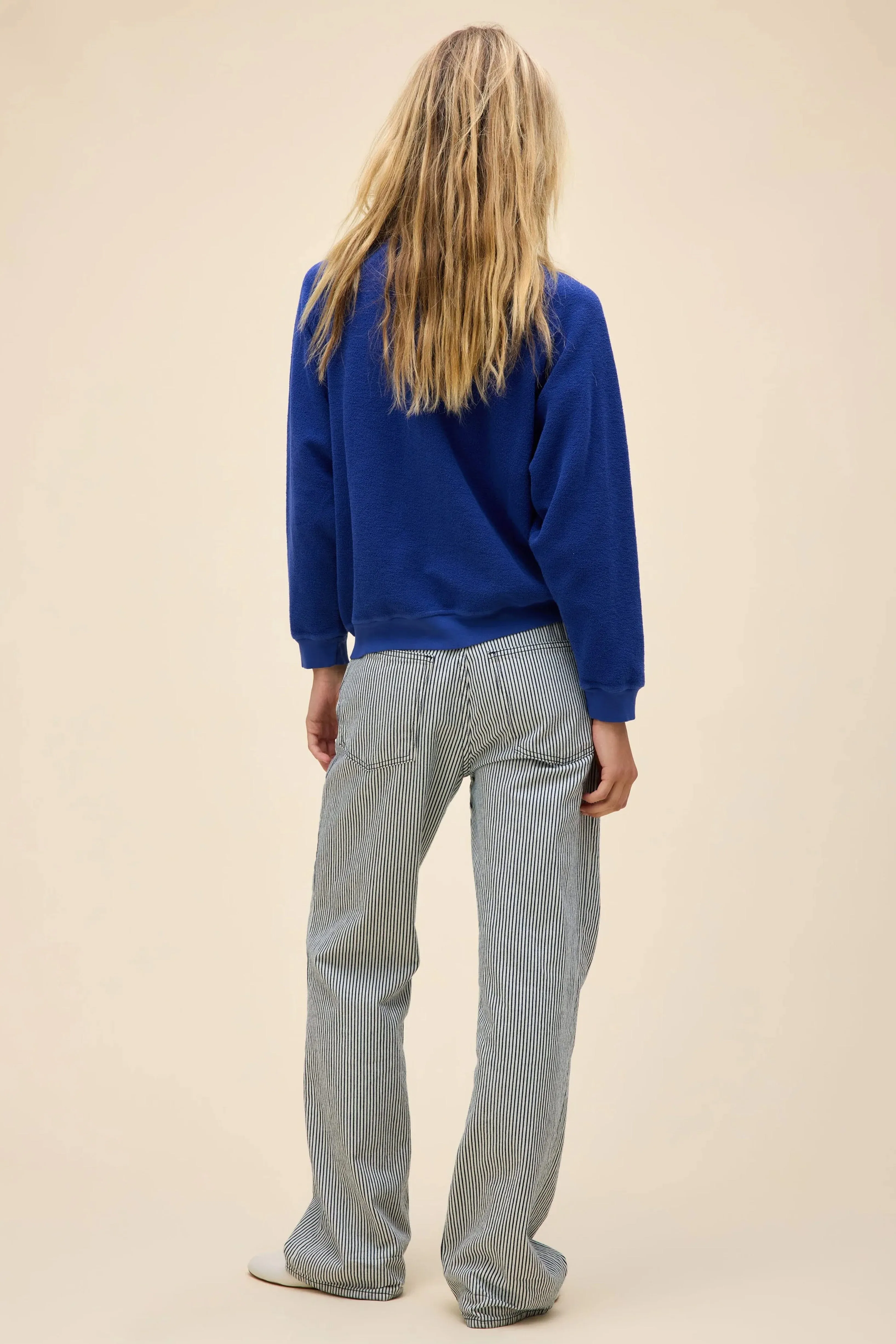 DAYDREAMER | Ramones Gold Seal Reverse Raglan Crew - Blue