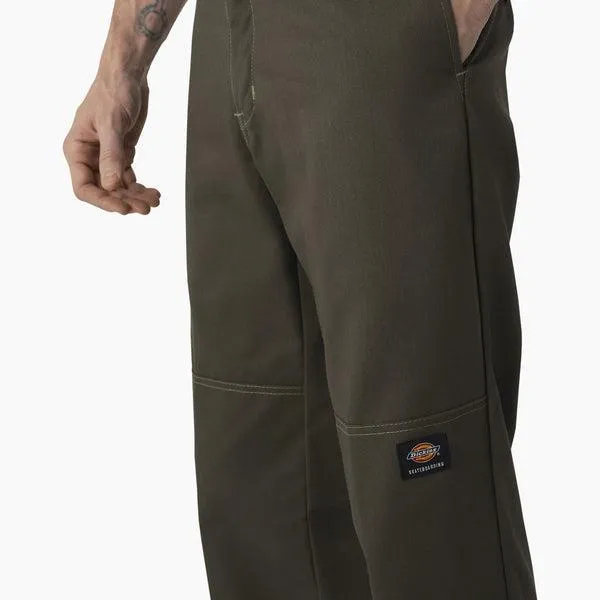 Dickies Skateboarding Double Knee Pants Regular Fit Olive Green