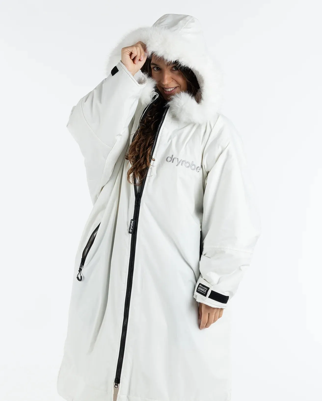 Dryrobe Advance Alpine Range Long Sleeve Change Coat - White