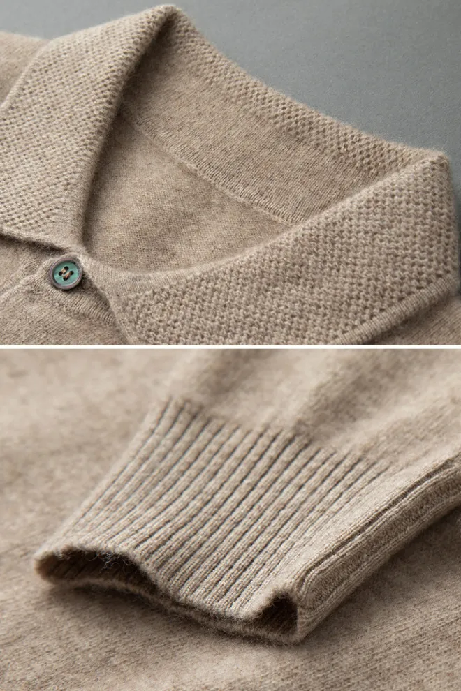 Franco Bianchi Polo Collar Cashmere Sweater