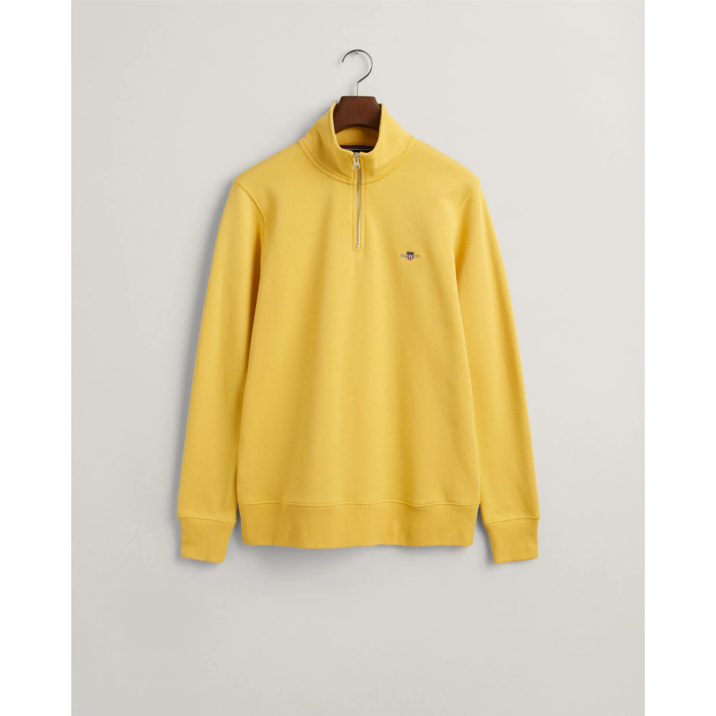 GANT Shield Half-Zip Sweatshirt Parchment Yellow 2008005