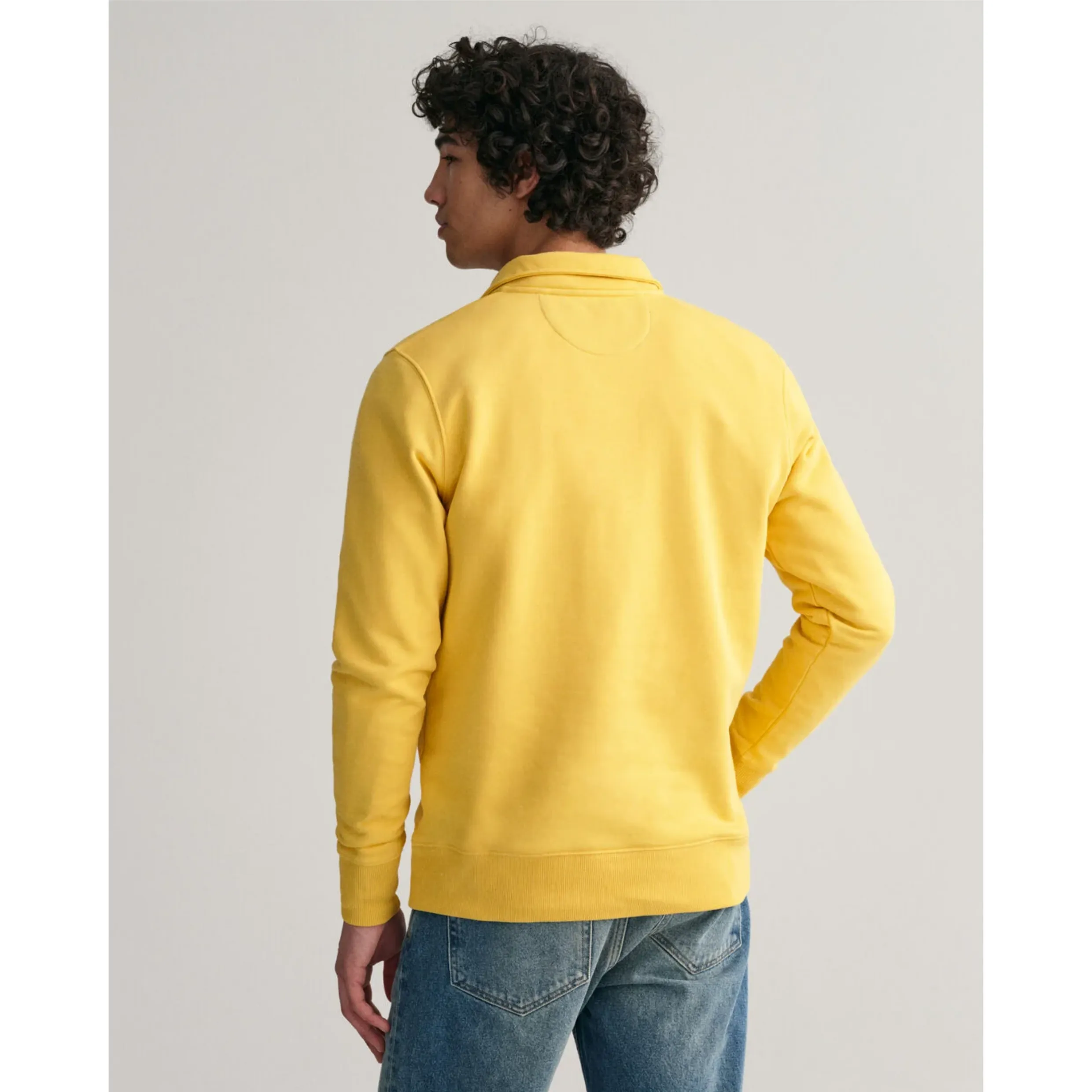 GANT Shield Half-Zip Sweatshirt Parchment Yellow 2008005