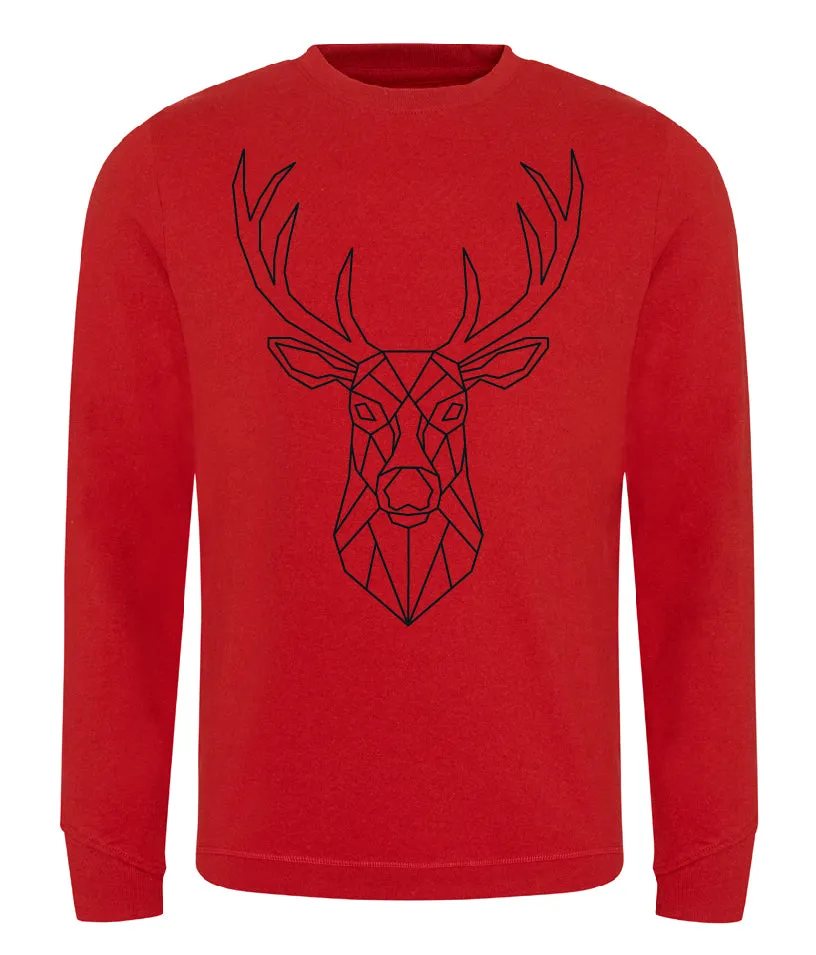 Geo Deer Sweatshirt