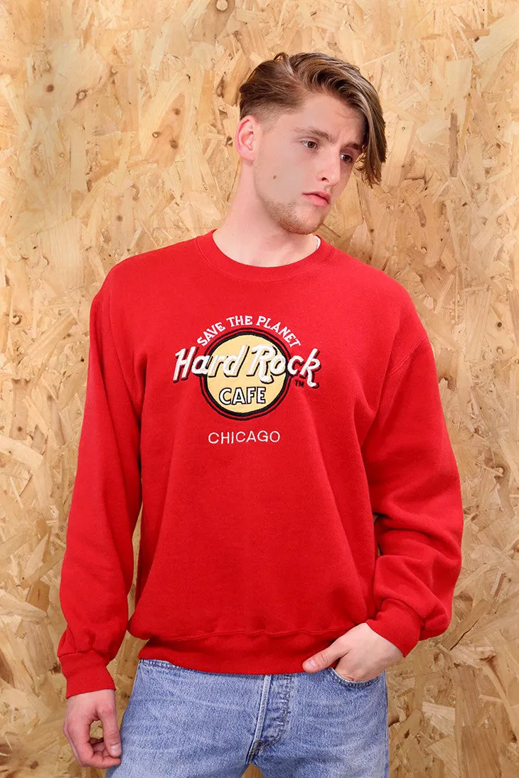 Hard Rock Cafe Metallic Thread Sweatshirt