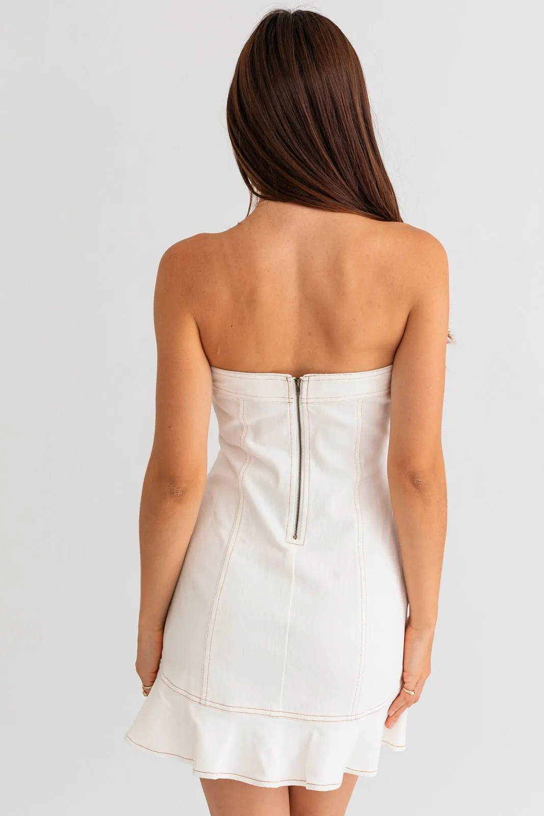 Harmony Stretch Denim Mini Dress