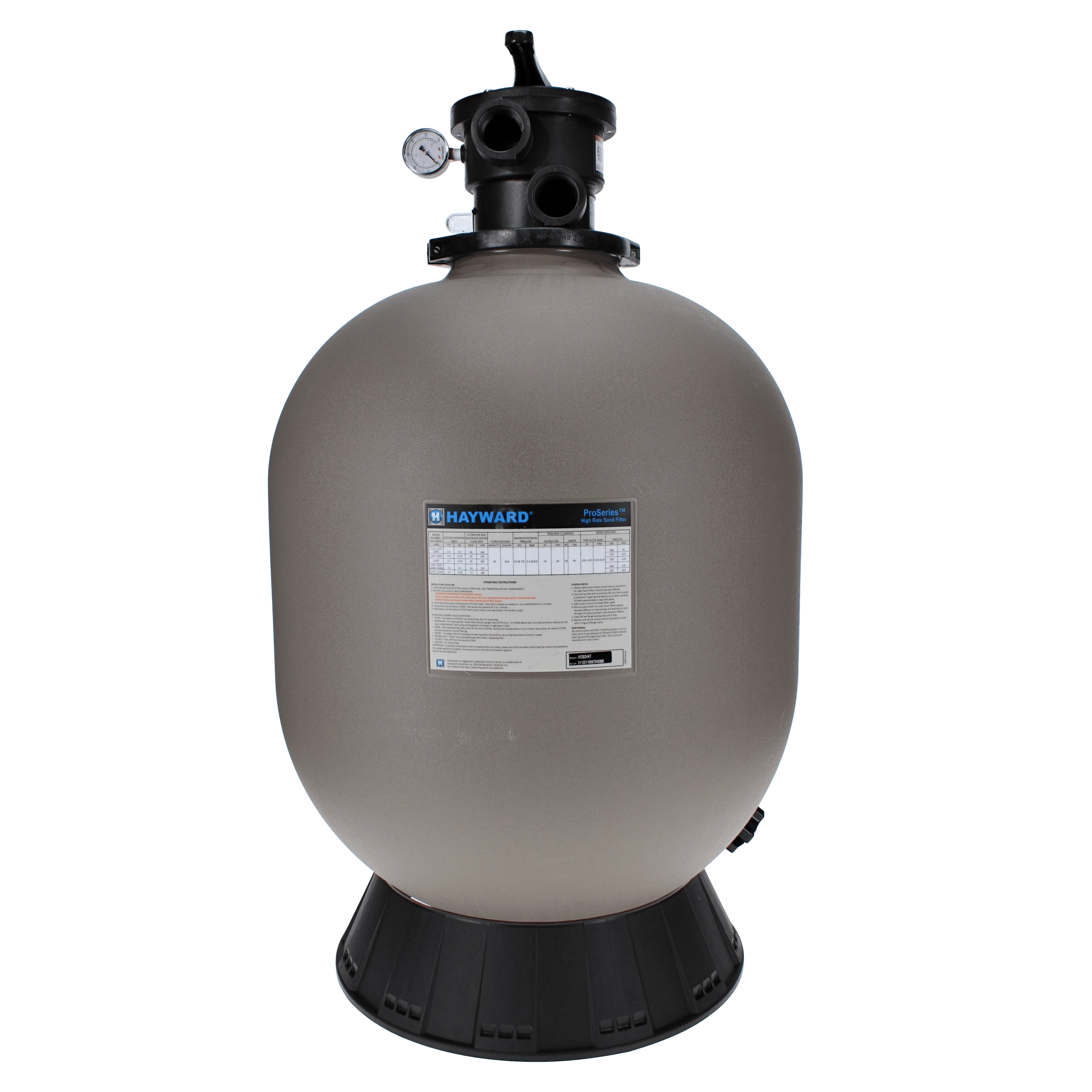 Hayward ProSeries 24" Sand Filter Top Mount | W3S244T