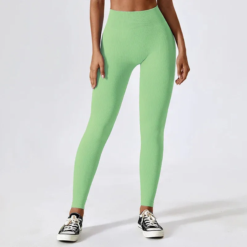Hearuisavy Breathable Fitness Female Stretch Workout Tights Sports Leggings