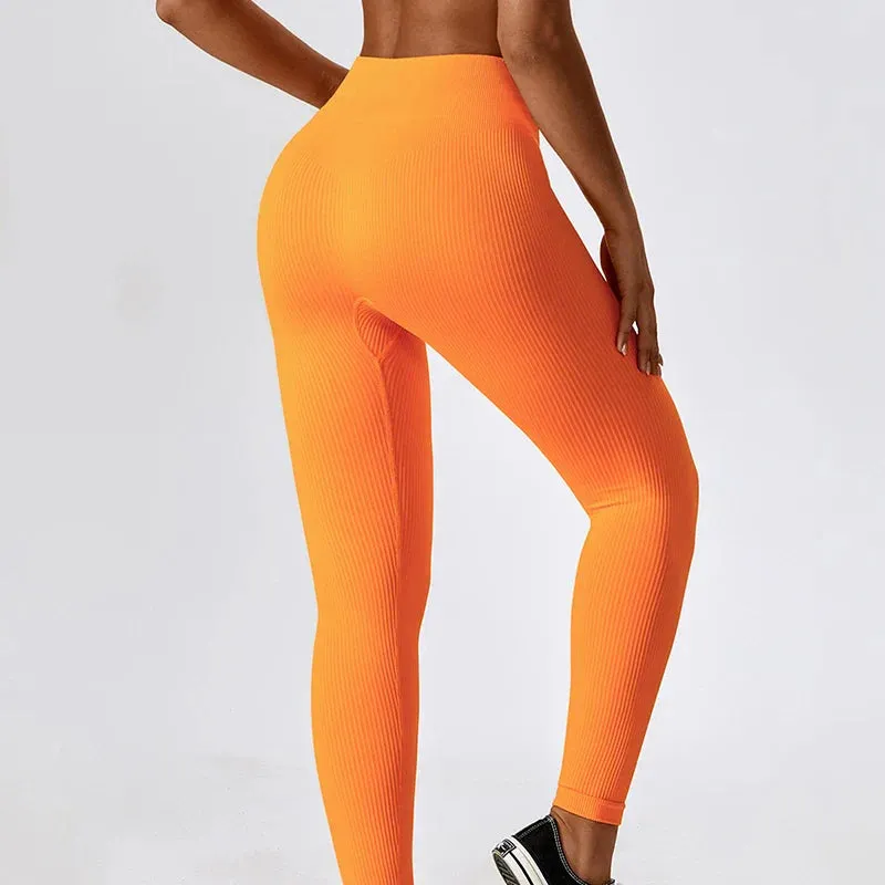 Hearuisavy Breathable Fitness Female Stretch Workout Tights Sports Leggings