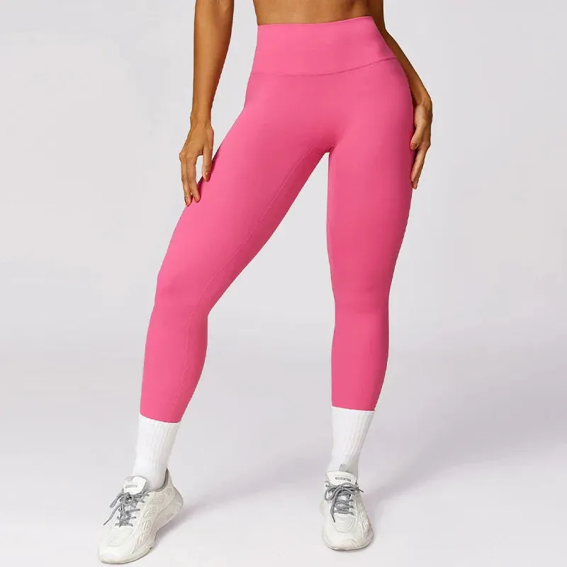 High Waist Breathable Running Tights Women Push Up Gym Train Sports Leggings