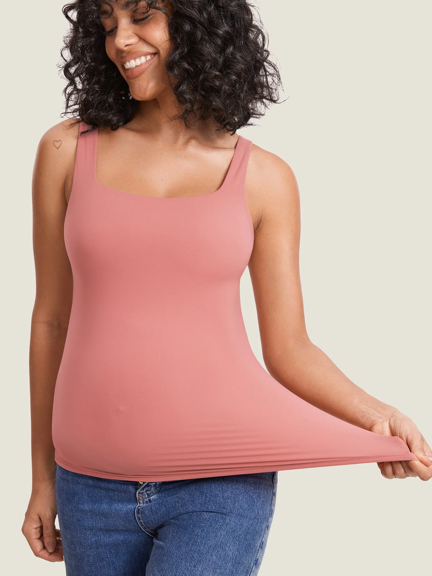 Inbarely® Square Neck Maternity Tank Top