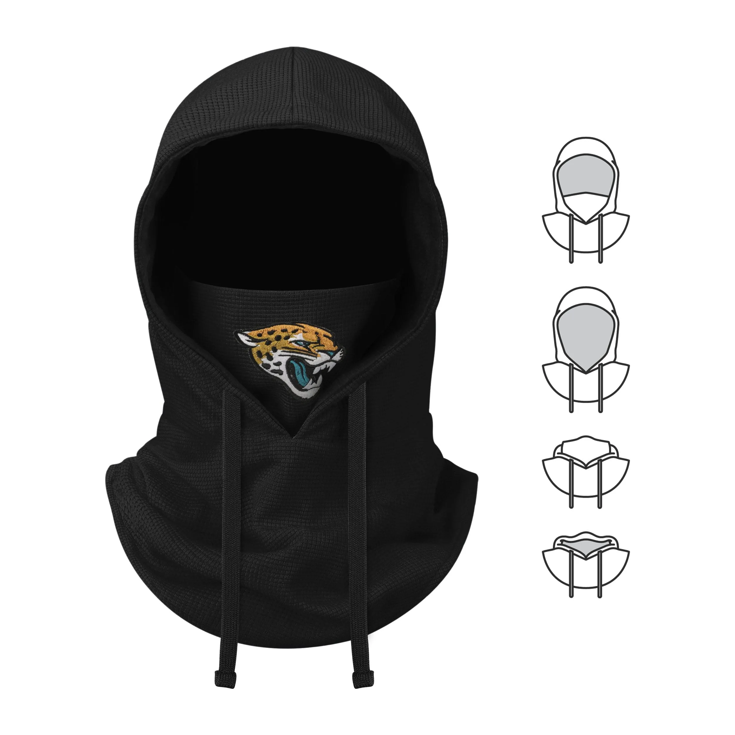 Jacksonville Jaguars NFL Waffle Drawstring Hooded Gaiter