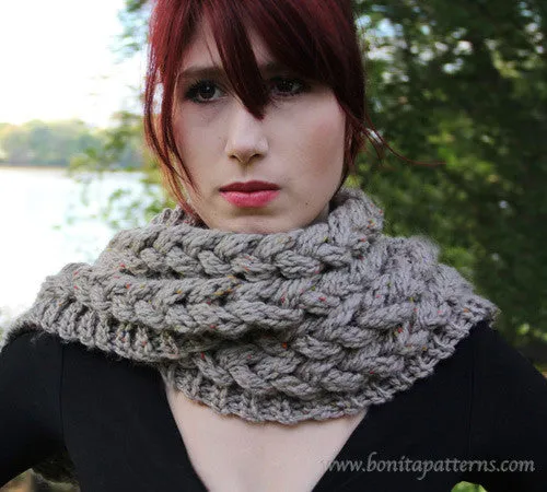 Knit-Look Braided Scarf