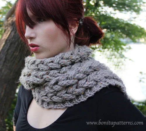 Knit-Look Braided Scarf