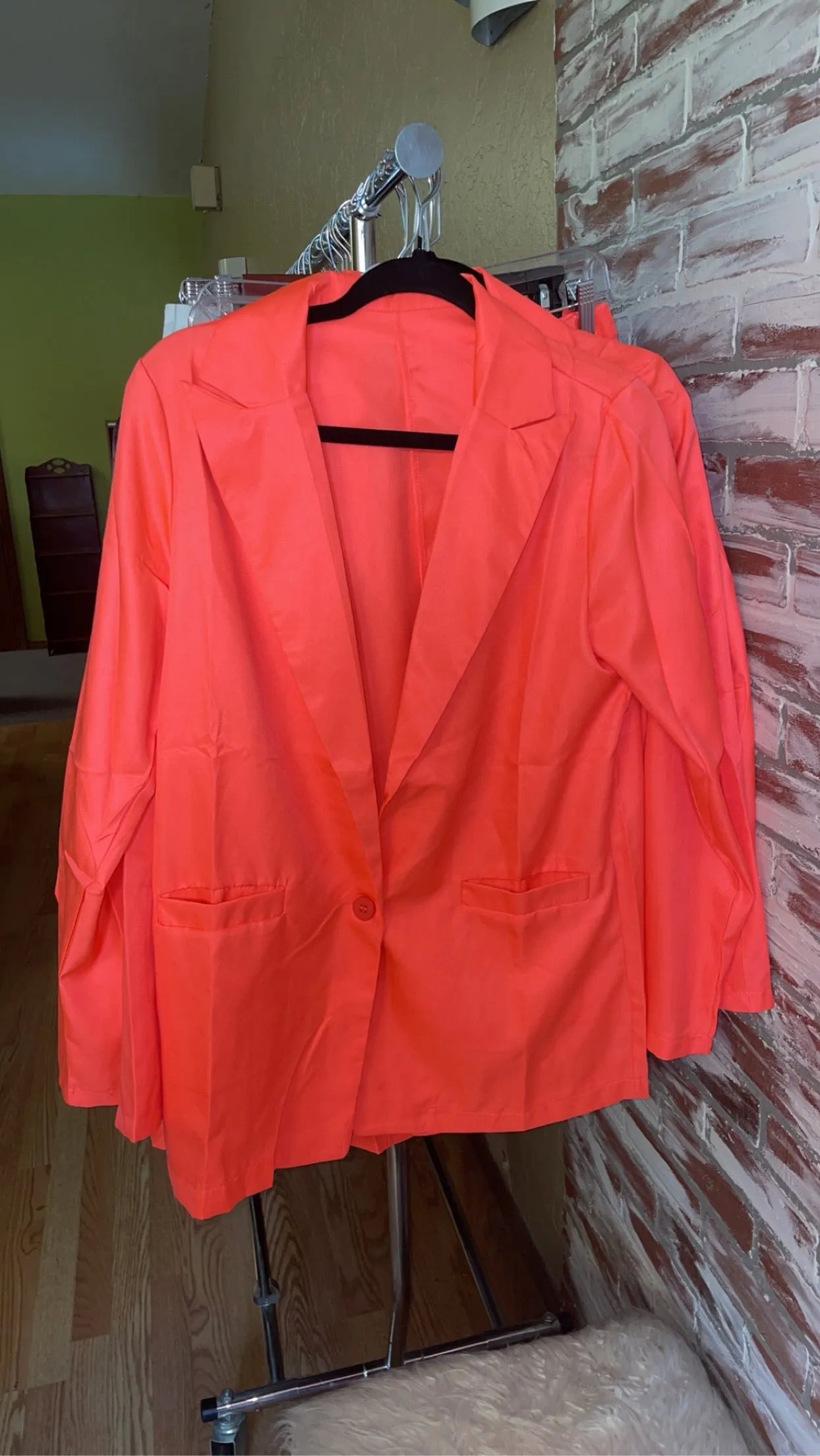 Neon Coral Blazer