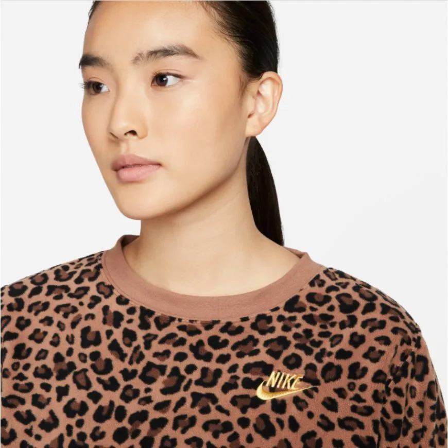 Nike Sportswear Women Lifestyle Sweatshirt Archaeo Brown
