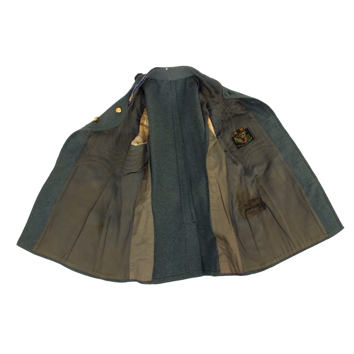 Original Swiss WWII Oberleutnant Dress Tunic