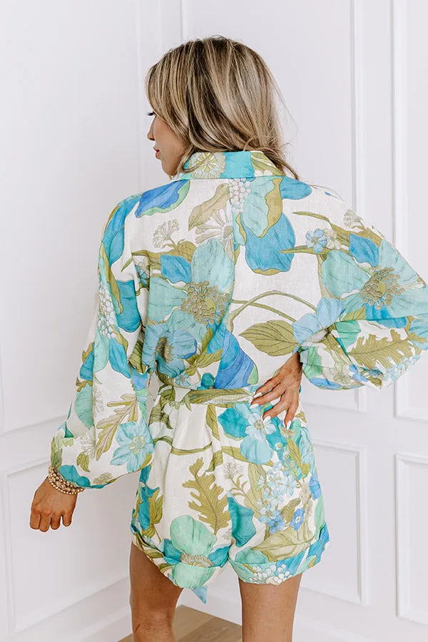Paradise Blossom Floral Romper
