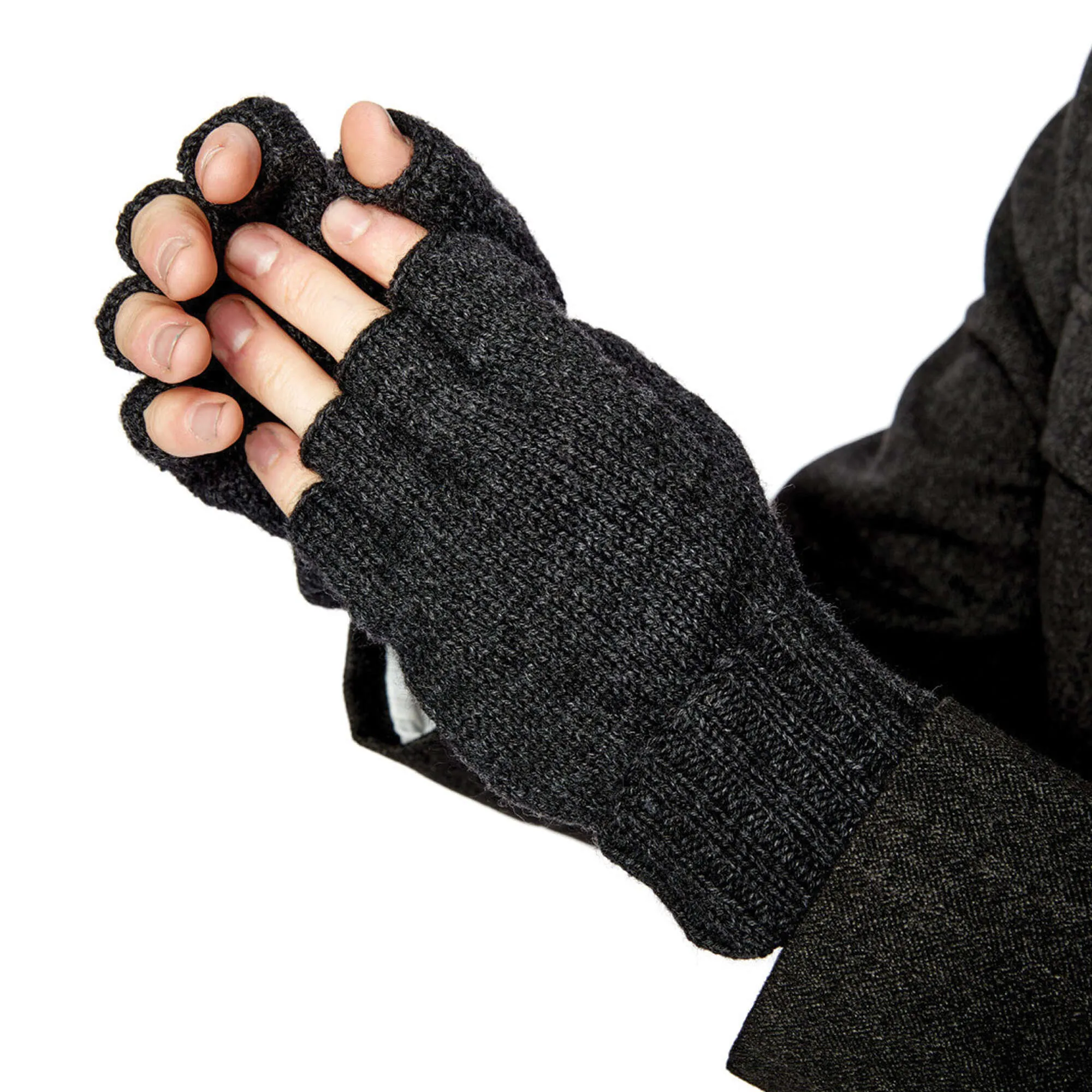 Patons Fingerless Knit Gloves