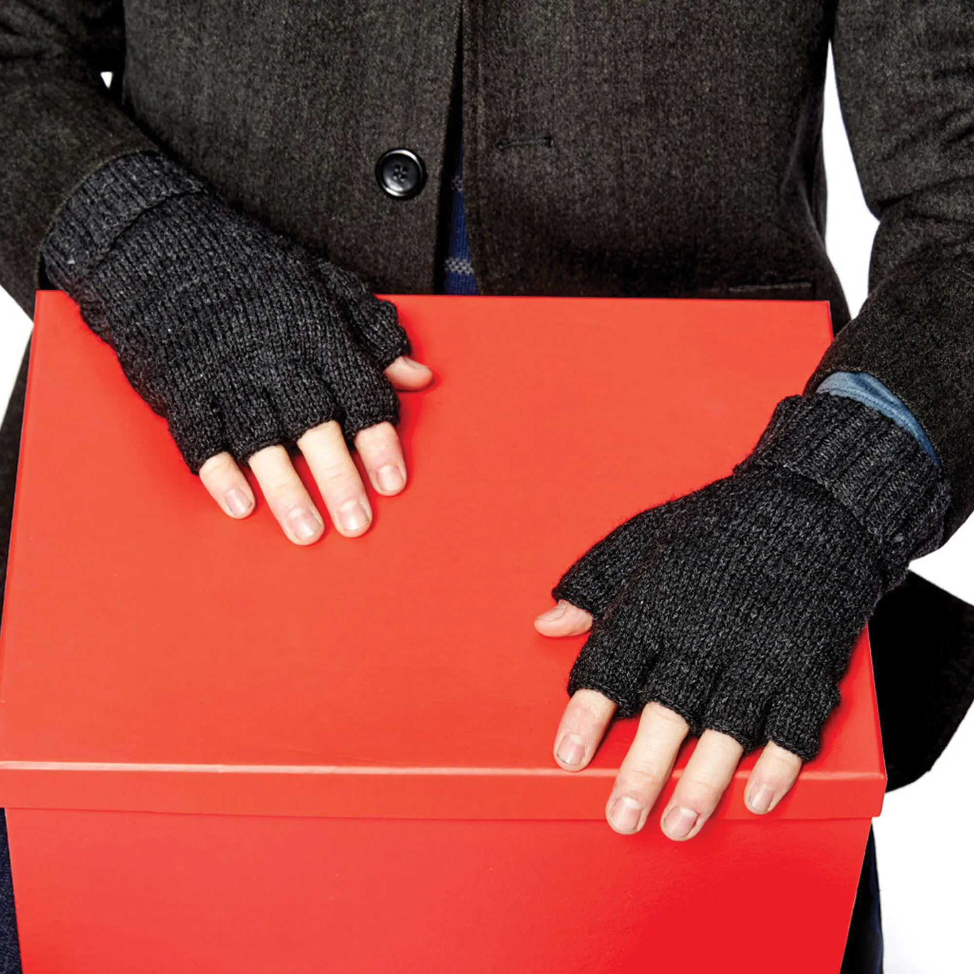 Patons Fingerless Knit Gloves