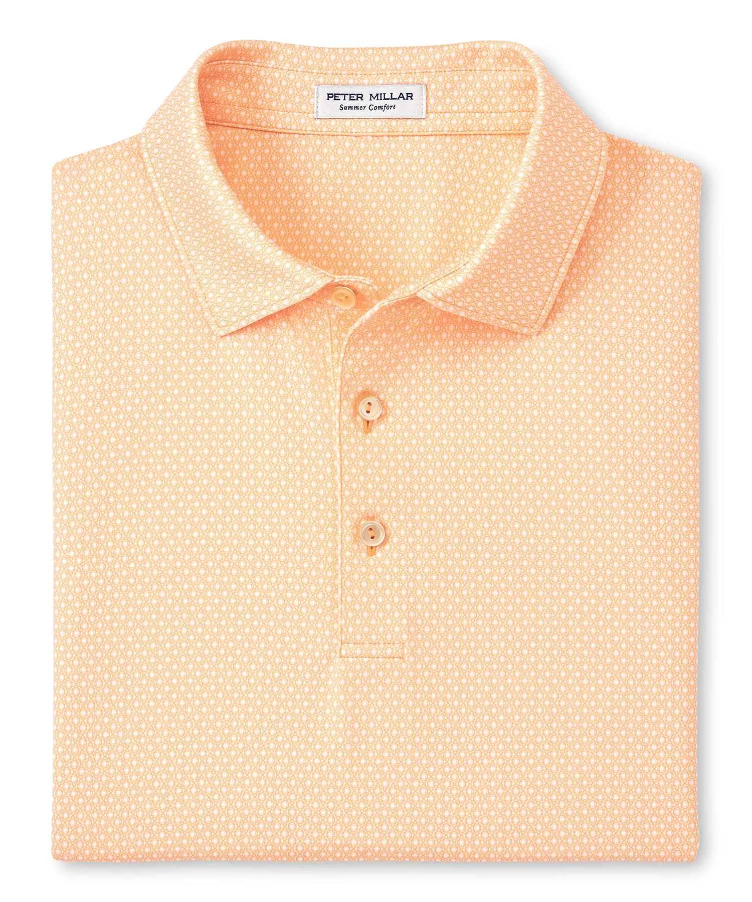 Peter Millar Short Sleeve Tesseract Print Polo Knit Shirt