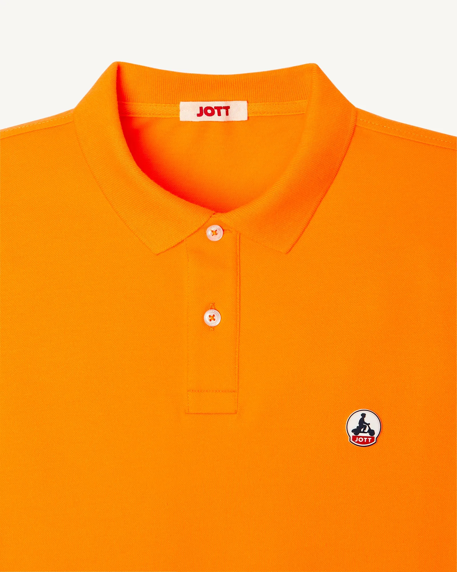 Polo homme en coton biologique Abricot Marbella