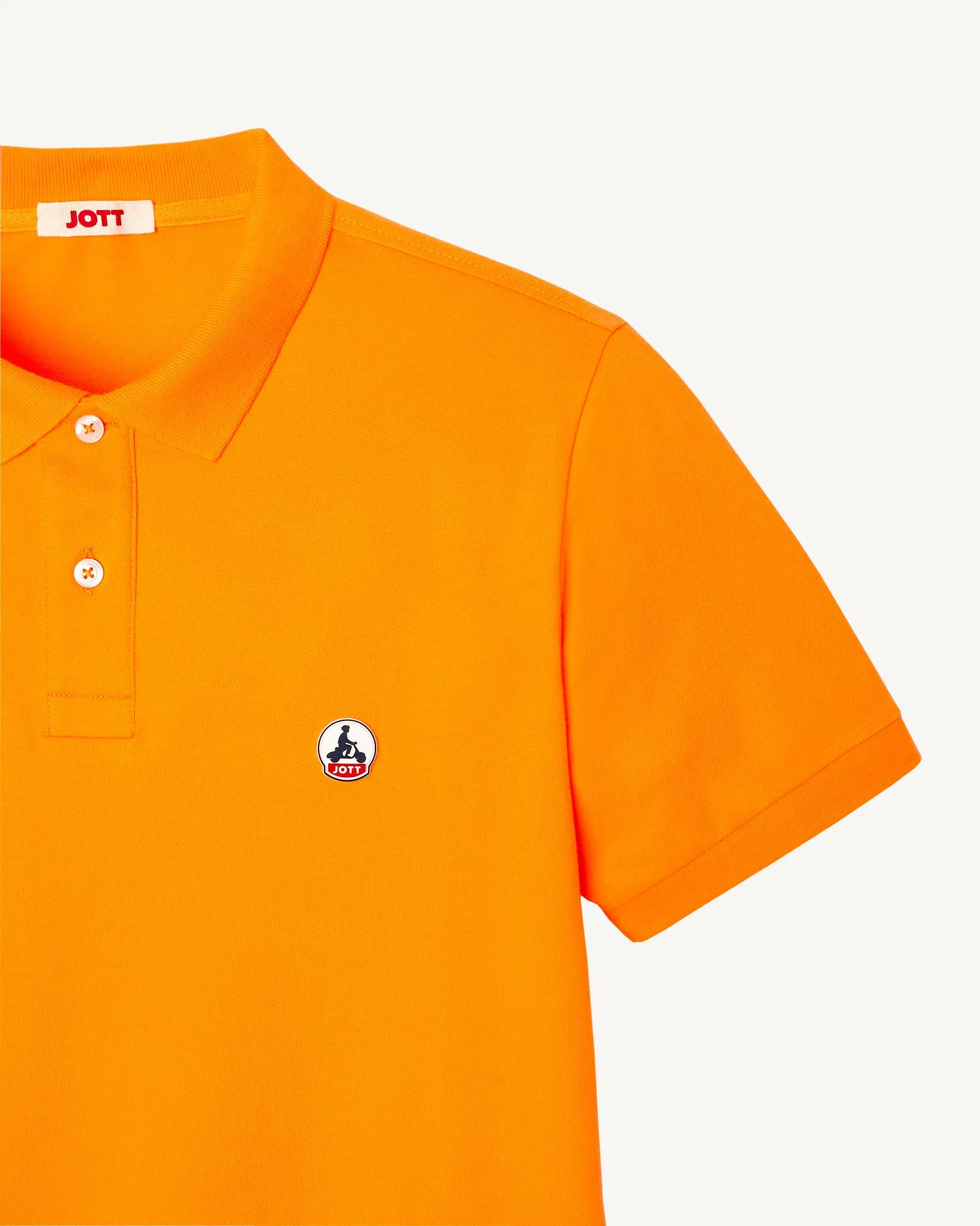 Polo homme en coton biologique Abricot Marbella