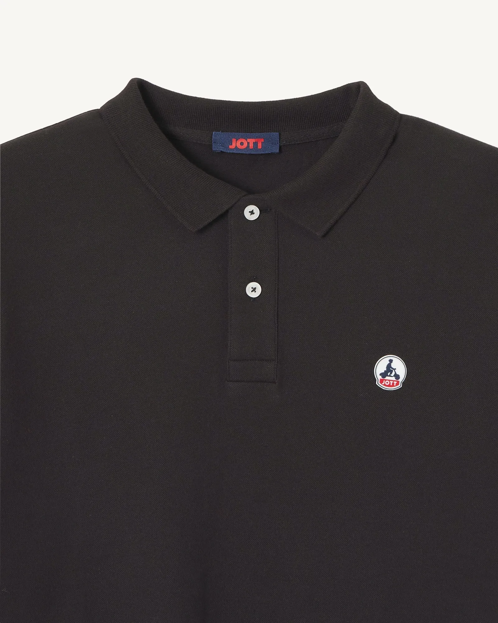 Polo homme en coton biologique Noir Marbella