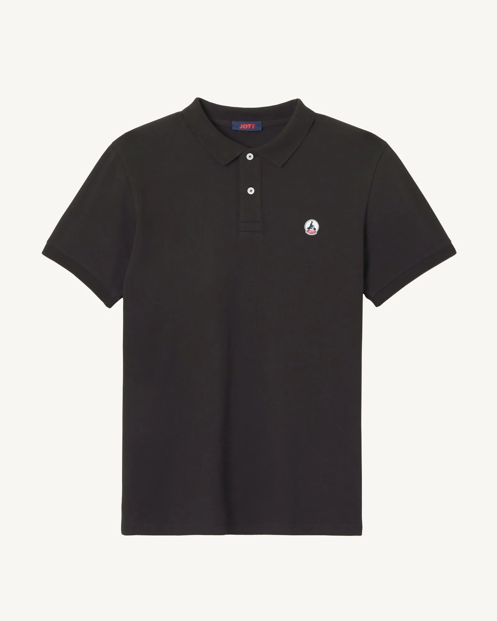 Polo homme en coton biologique Noir Marbella