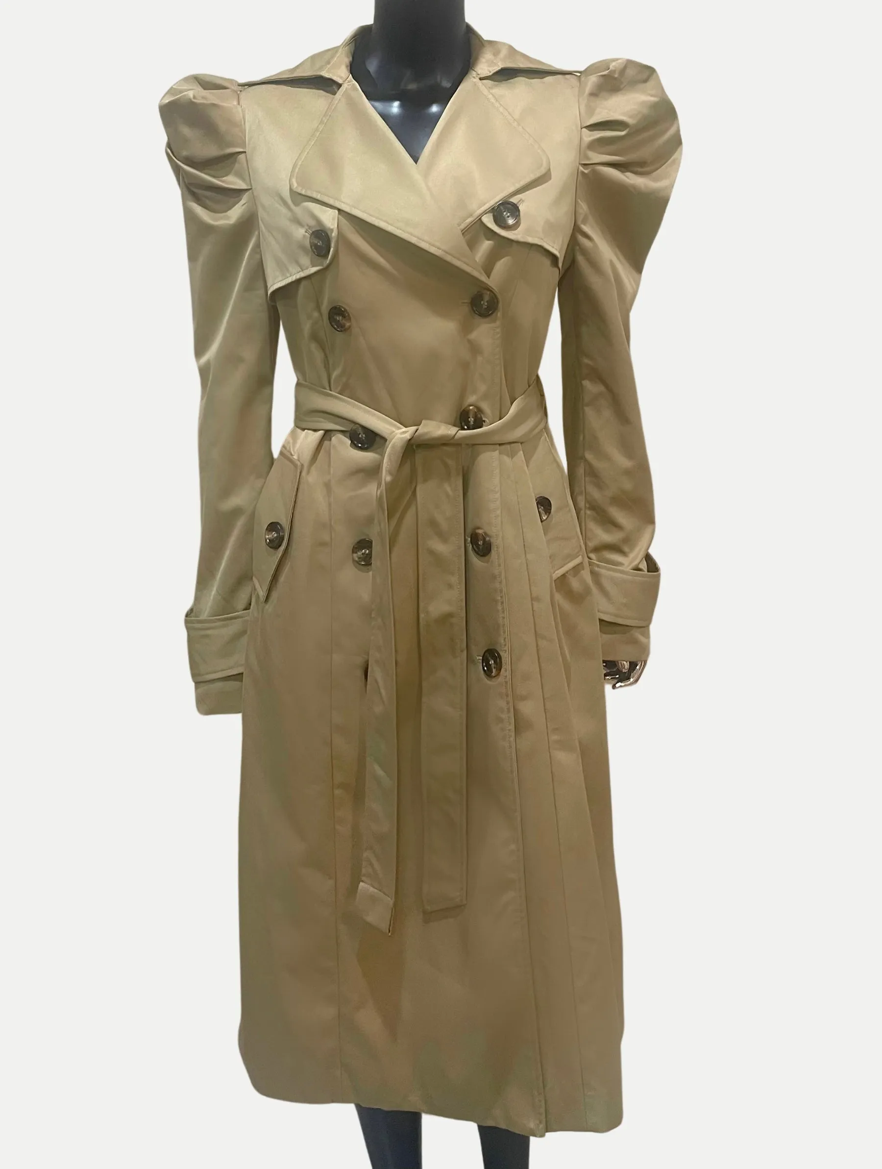 Puff Sleeve Trench