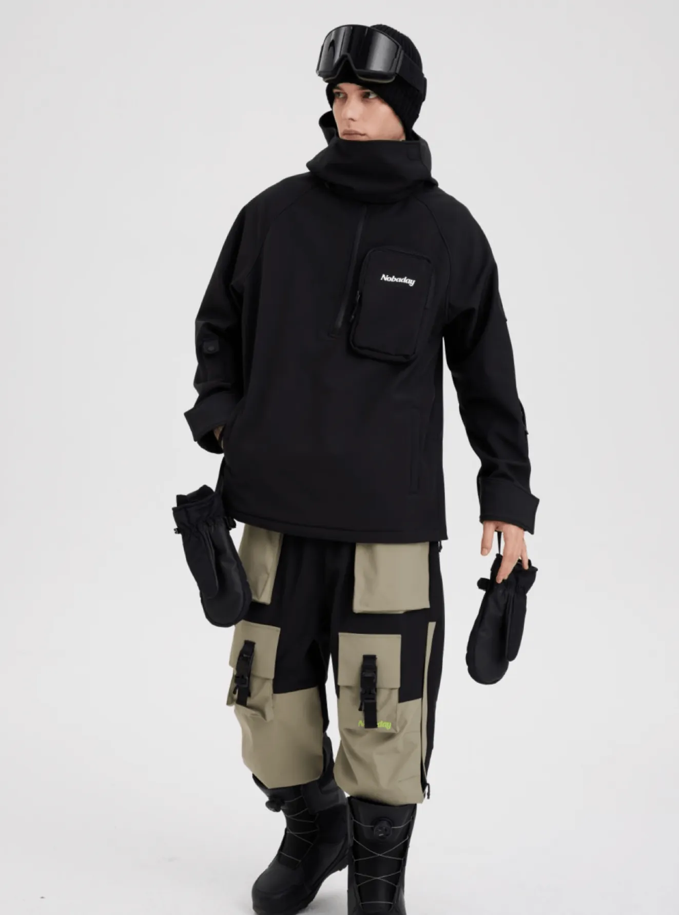 SALE🔥Nobday Unisex Pocket Waterproof Snow Fleece Hoodie