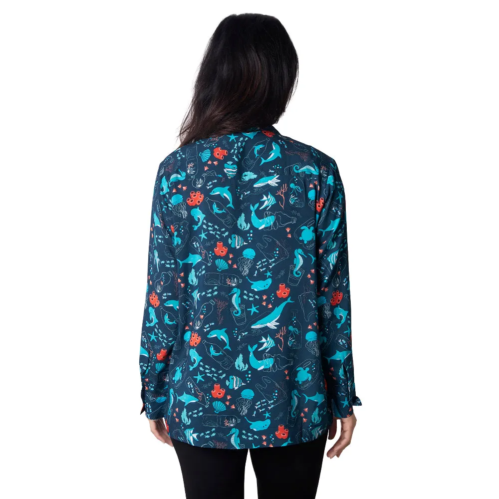 Save the Ocean Long Sleeve Tunic Top [FINAL SALE]