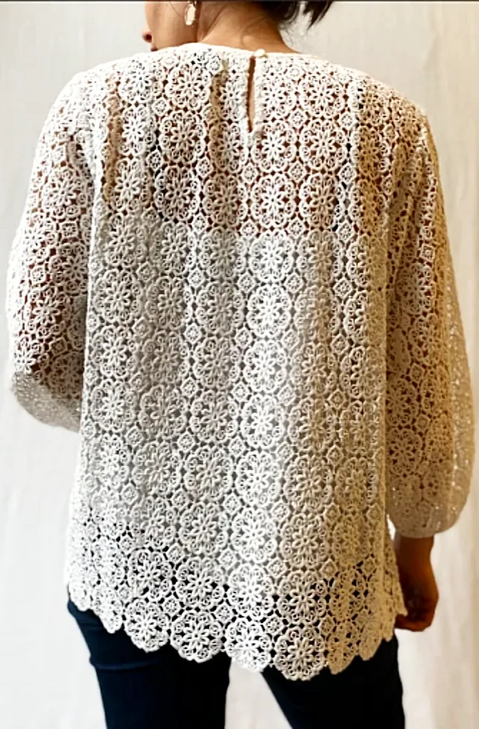 Stella Forest Laeticia Tunic Top in Ecru
