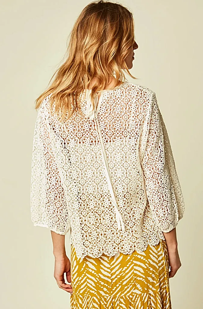 Stella Forest Laeticia Tunic Top in Ecru