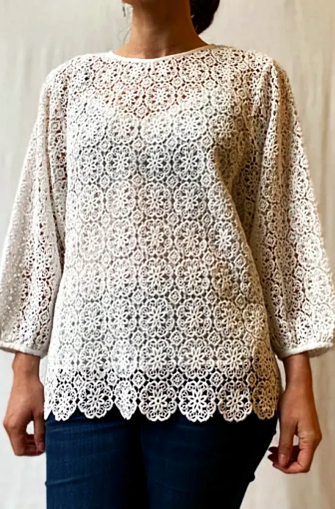Stella Forest Laeticia Tunic Top in Ecru