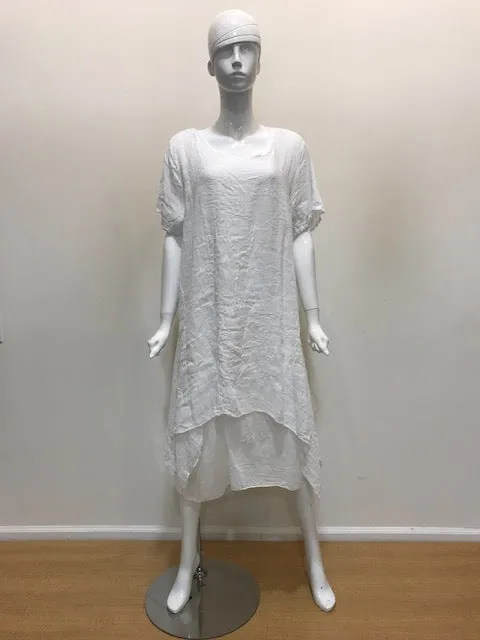 the Kealani Linen/cotton layered Dress