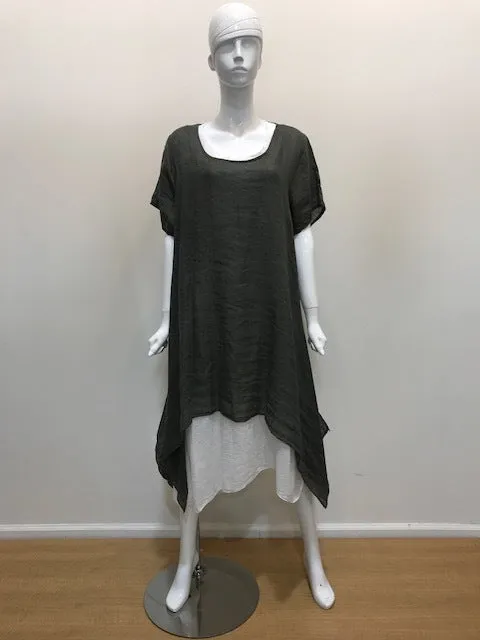 the Kealani Linen/cotton layered Dress