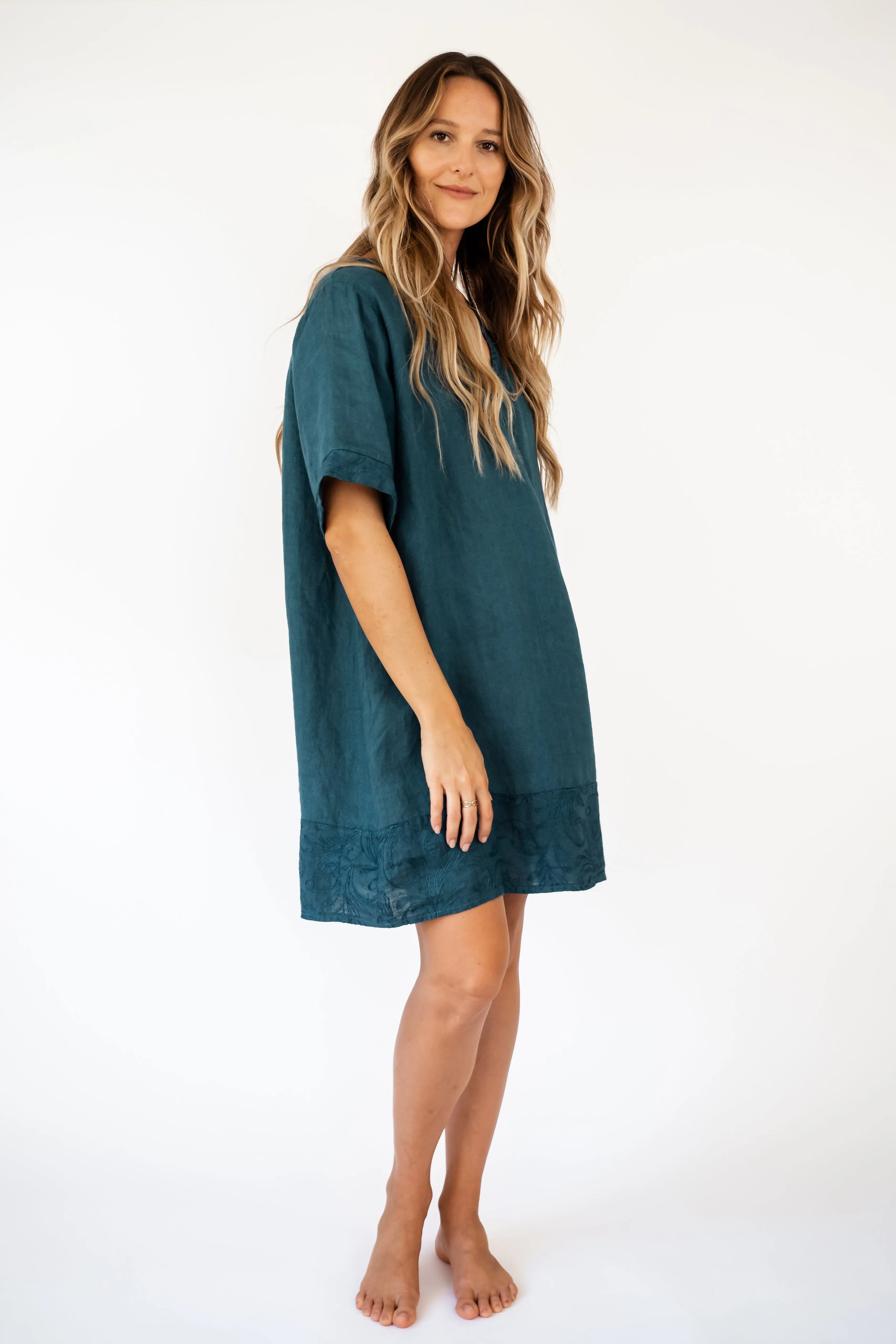 the OLU OLU Linen tunic dress