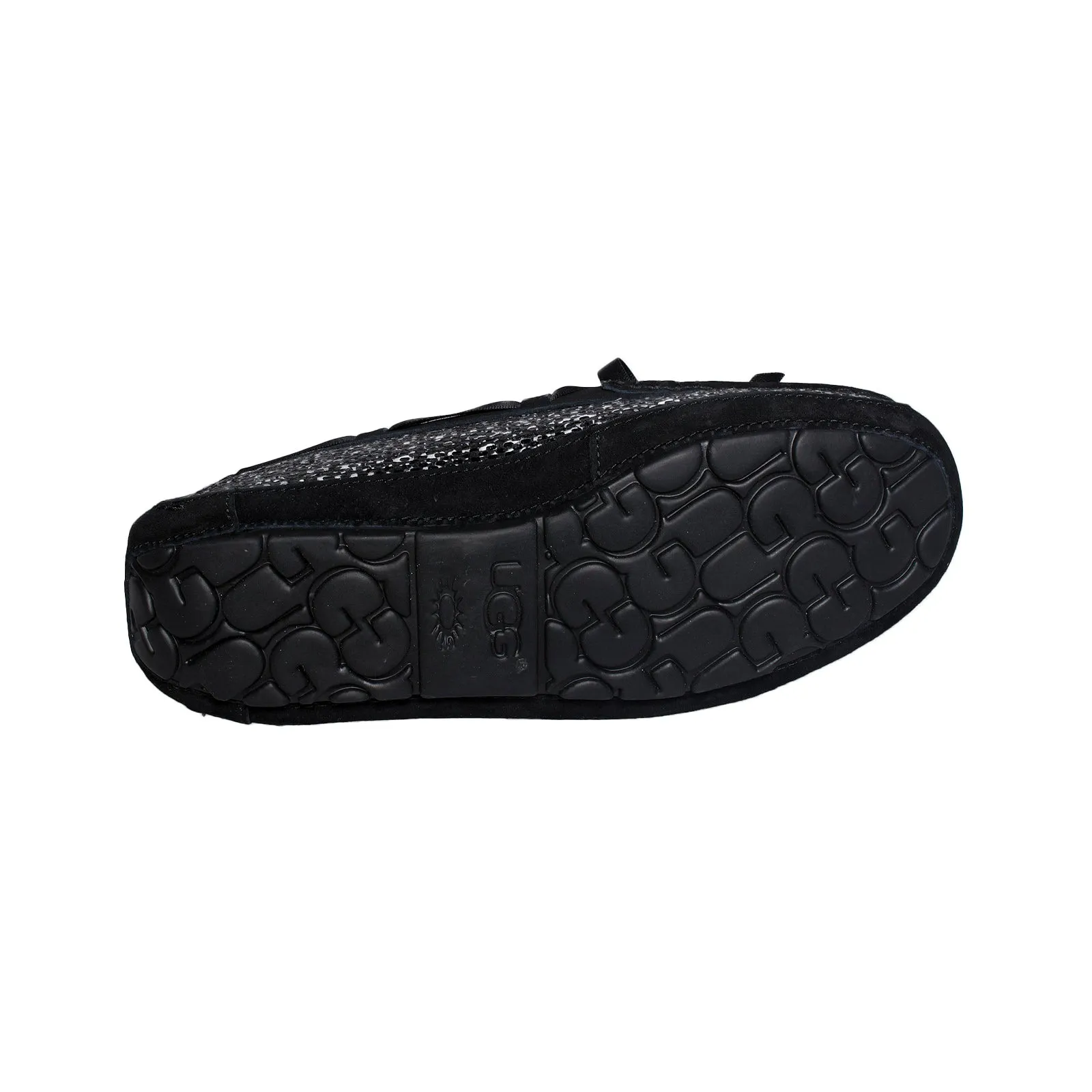 UGG Symona Frill Black Slippers